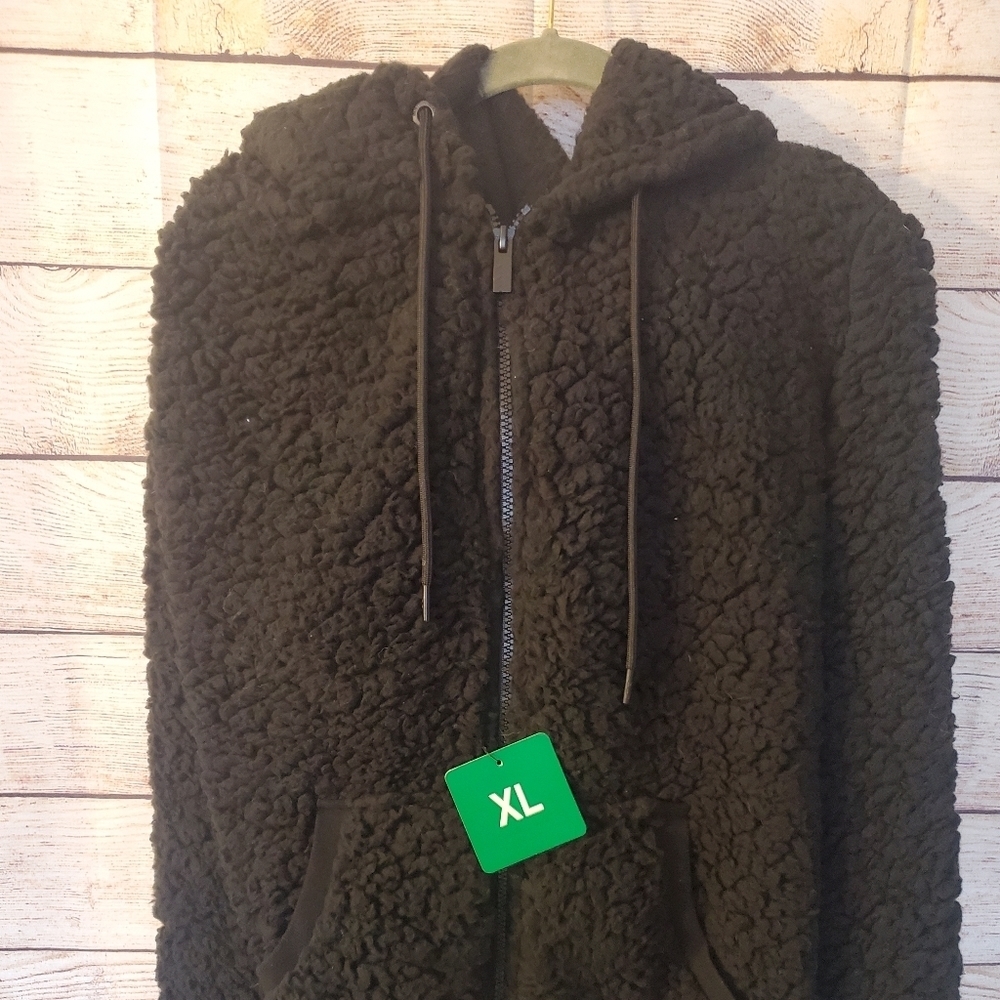 Brown Sherpa Jacket  NWT **JUST REDUCED!** Size XL